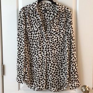 Ann Taylor leopard print shirt